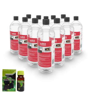 ZESTAW: biopaliwo 12 butelek po 1L + olejek jeżyna GRATIS