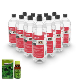 ZESTAW: biopaliwo 12 butelek po 1L + olejek melisa GRATIS