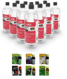 ZESTAW: biopaliwo 12 butelek po 1L + olejek do aromaterapii 6 szt