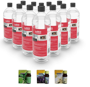 ZESTAW: biopaliwo 12 butelek po 1L + olejek do aromaterapii 3 szt
