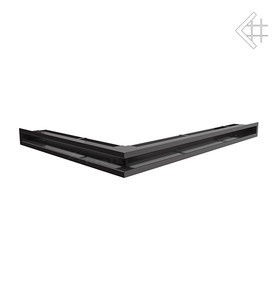 kratka wentylacyjna luft narożny SF (płytki) prawy 547x766x60 mm - kolor czarny