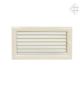 kratka kominkowa 17x30 oskar z żaluzją kremowa