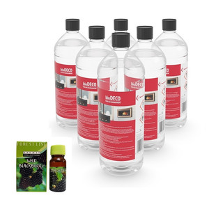 ZESTAW: biopaliwo 6 butelek po 1L + olejek jeżyna GRATIS