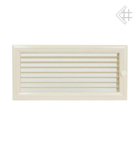 kratka kominkowa 17x37 oskar z żaluzją kremowa