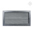kratka kominkowa 22x37 czarno-srebrna małe oko z żaluzją